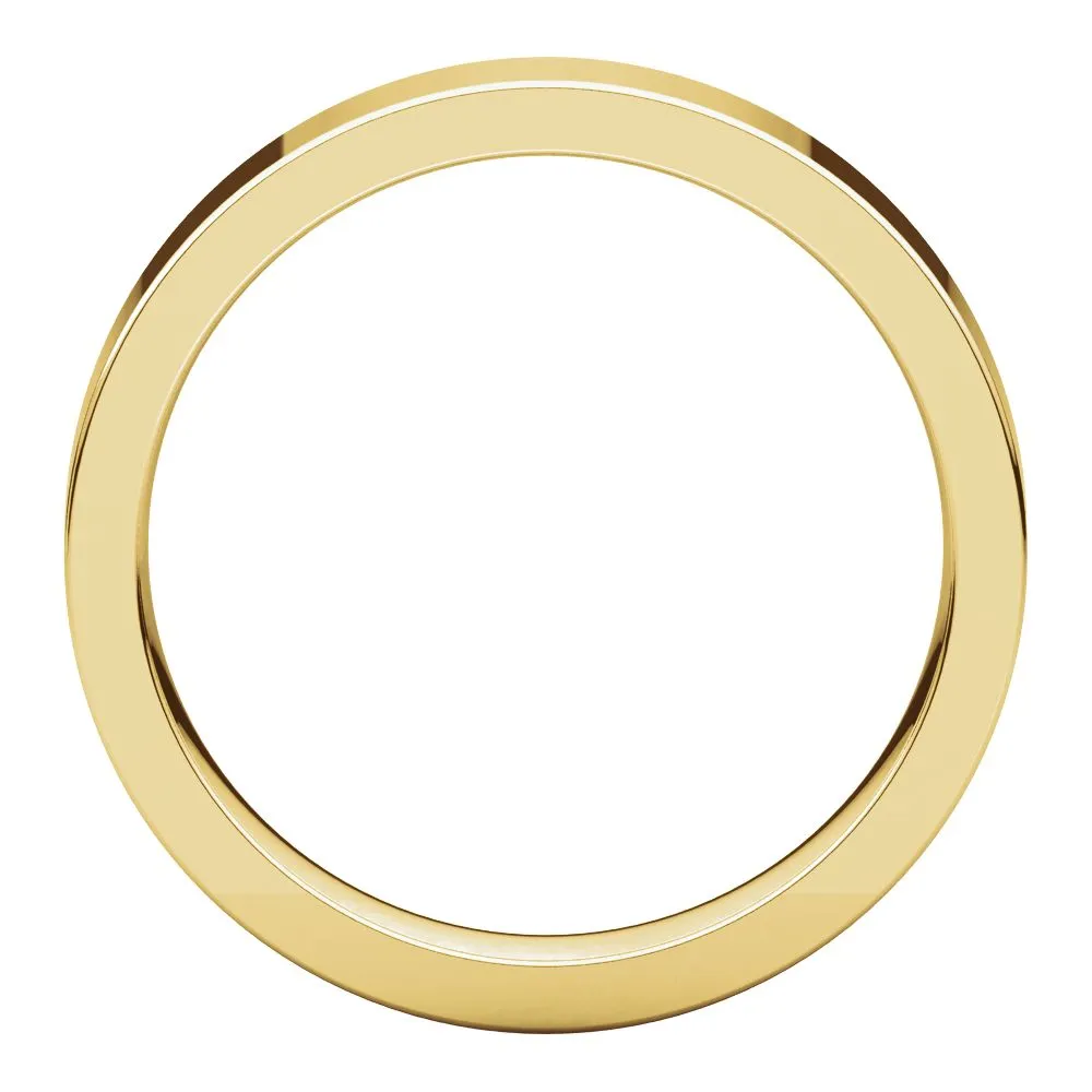 10k Yellow Gold 4mm Flat Comfort Fit Band, Size 6