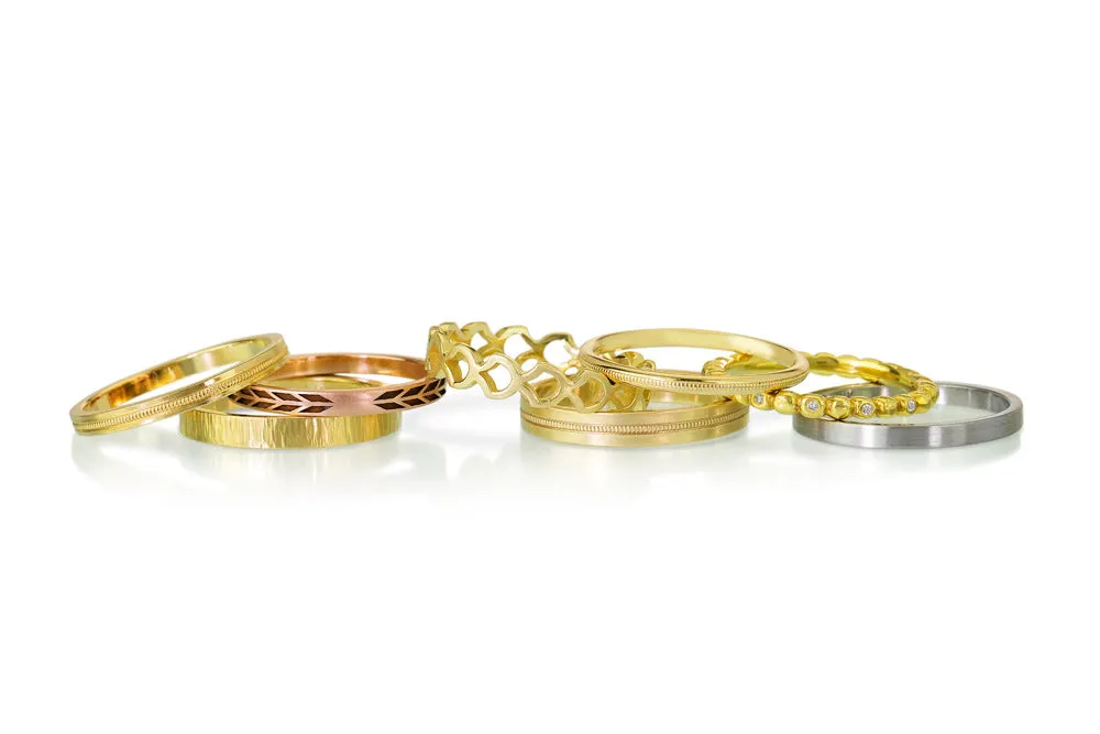 2mm Flat Milgrain Band