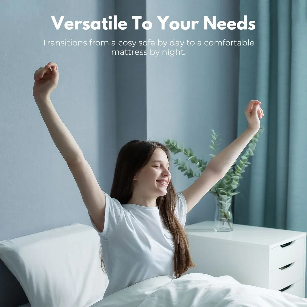 3 Fold Folding Mattress Single Dark Grey