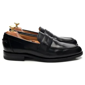 '356' Black Leather Loafers UK 8.5 F