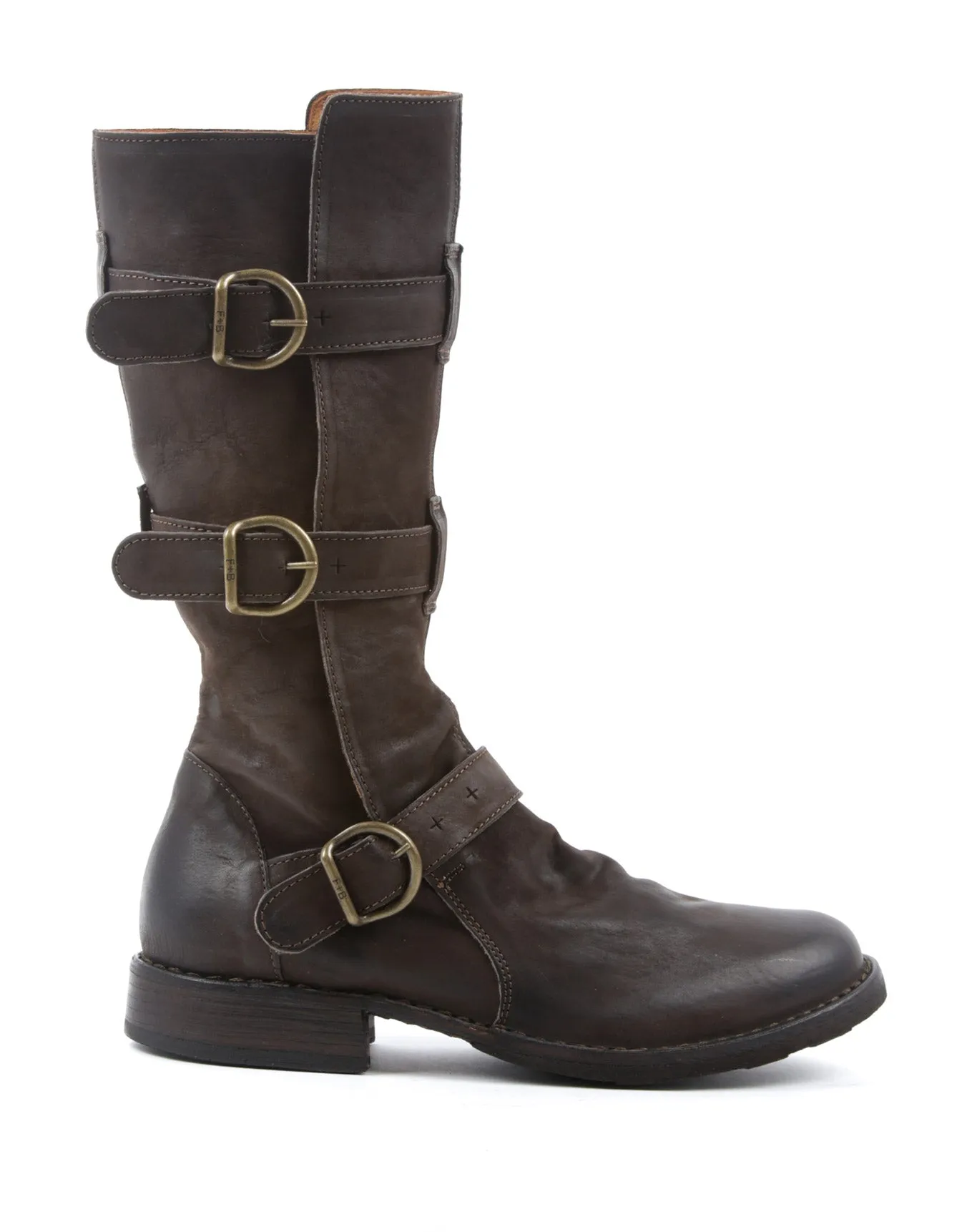 7040 Brown Leather Boots