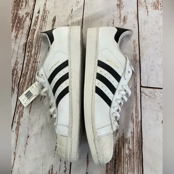 ADIDAS SIZE 19 SUPERSTAR SHELL TOE SNEAKERS