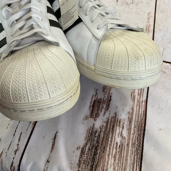 ADIDAS SIZE 19 SUPERSTAR SHELL TOE SNEAKERS