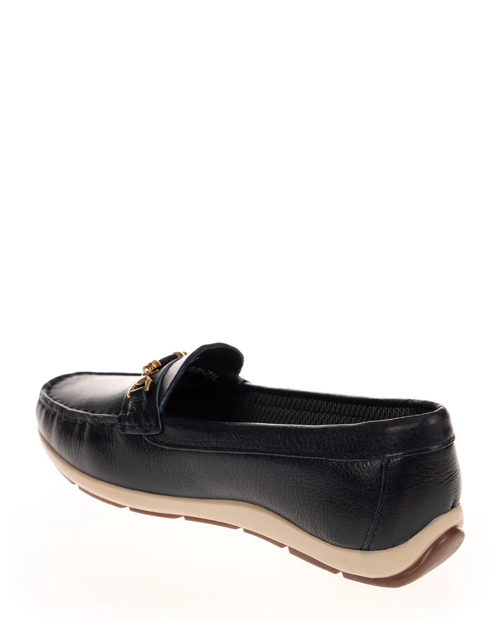 Andacco 47005 Alfa Navy Leather Casual Moccasins