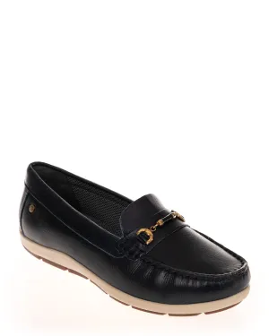Andacco 47005 Alfa Navy Leather Casual Moccasins