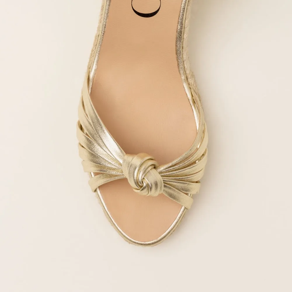 BALOO Gold espadrilles