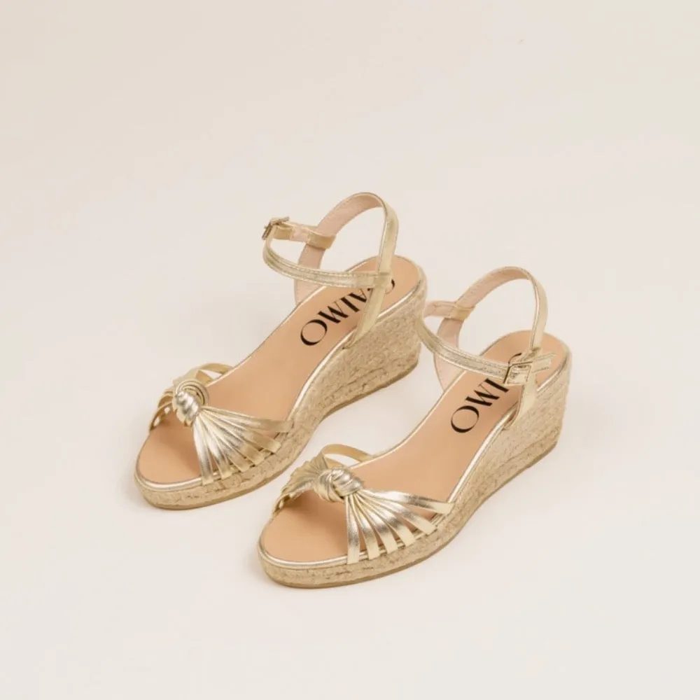 BALOO Gold espadrilles