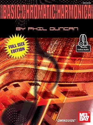 Basic Chromatic Harmonica (Book   Online Audio) Full-Size Edition