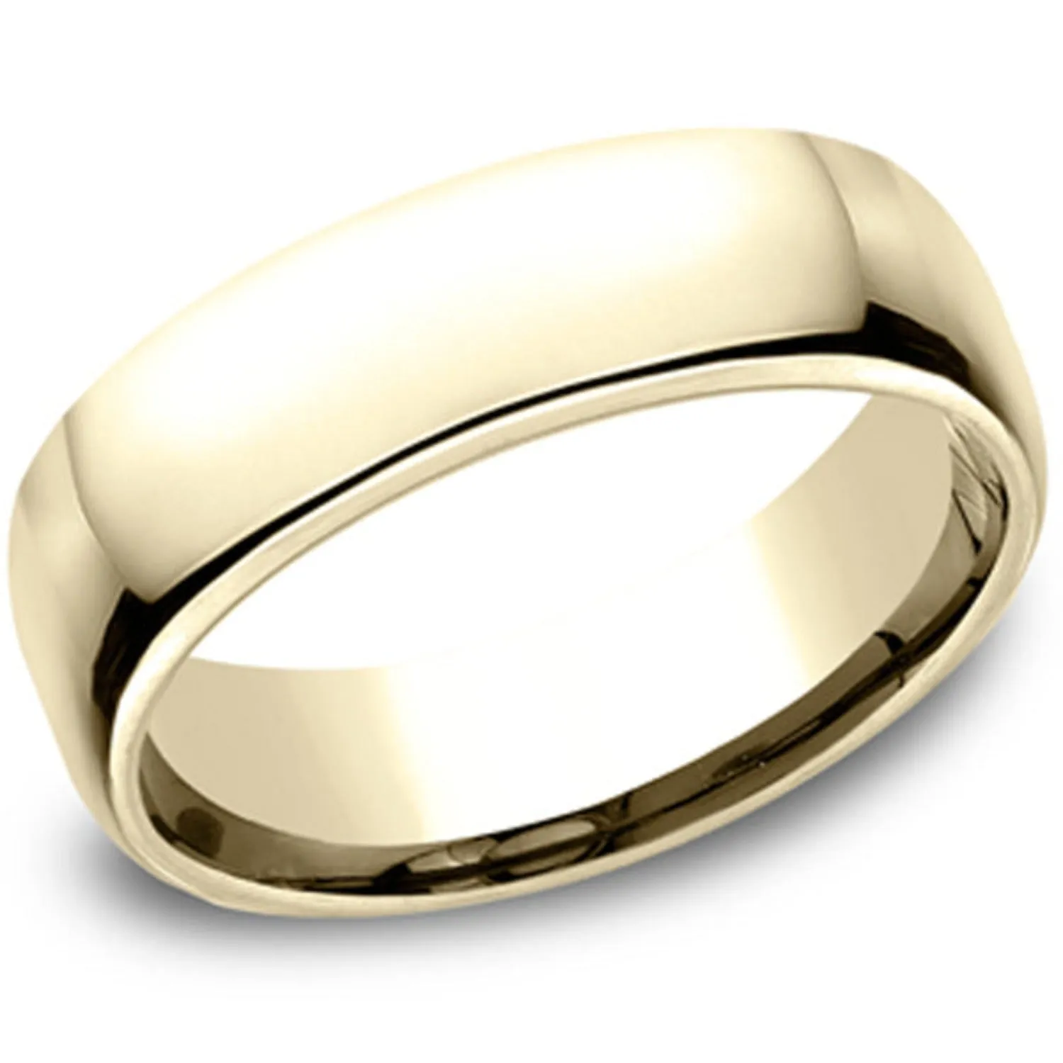 Benchmark Classic Gold 6.5MM European Comfort Fit Wedding Band
