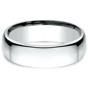 Benchmark Classic Gold 6.5MM European Comfort Fit Wedding Band