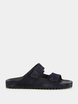 Blue Agorà 010 Suede Slide Sandals