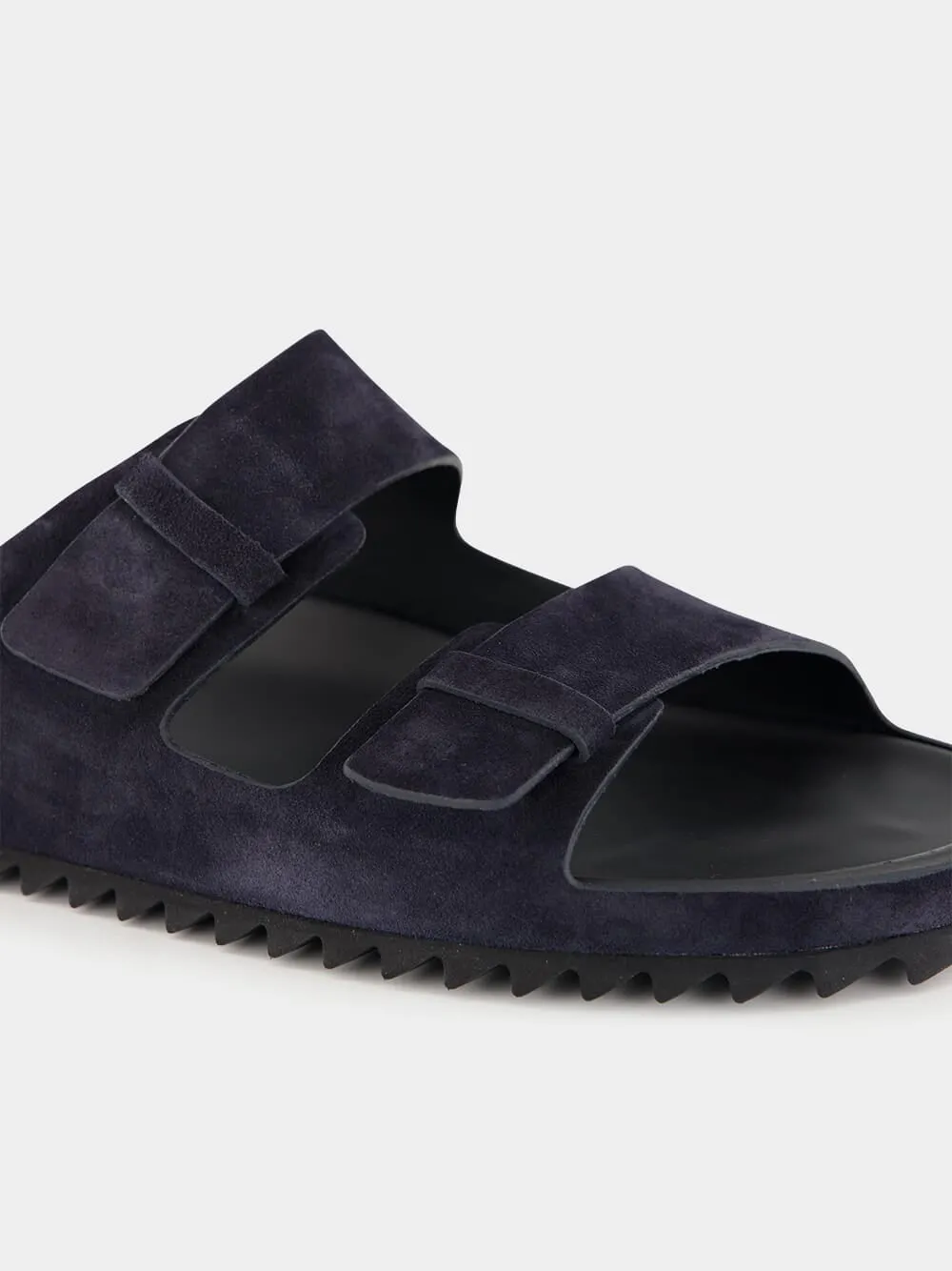 Blue Agorà 010 Suede Slide Sandals