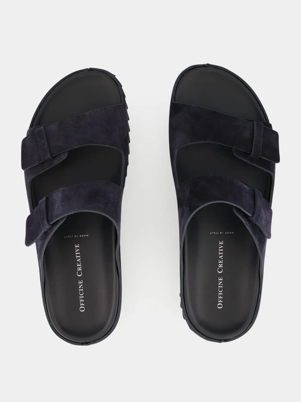 Blue Agorà 010 Suede Slide Sandals