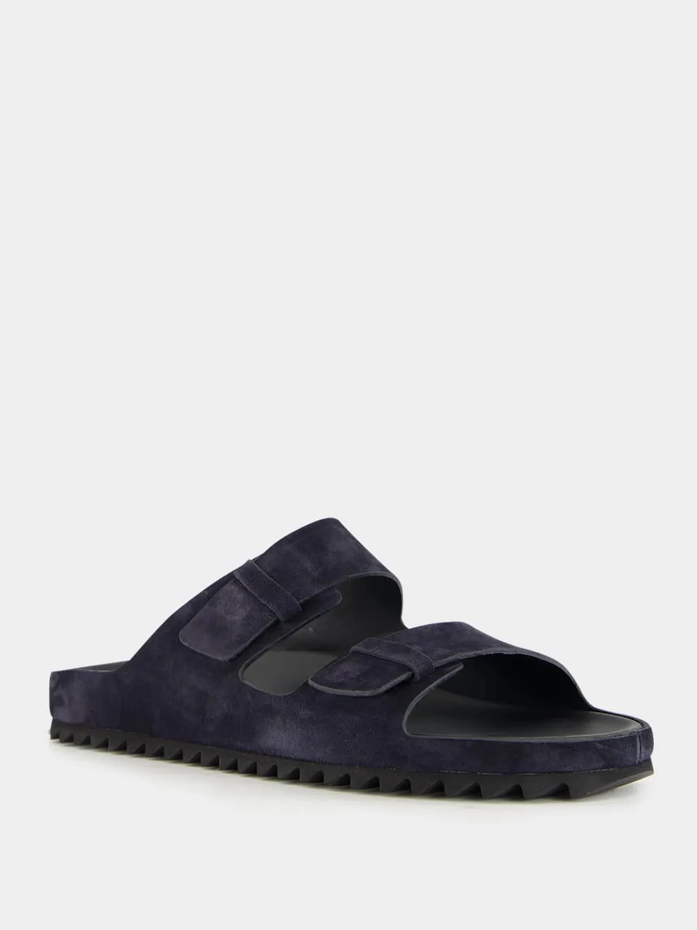 Blue Agorà 010 Suede Slide Sandals