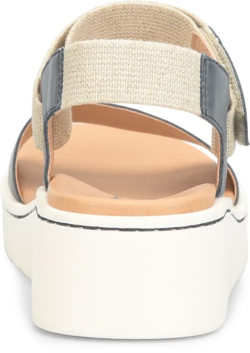 Born Women's Kyla Strapback Sandal - Navy (Denim)