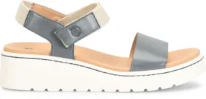 Born Women's Kyla Strapback Sandal - Navy (Denim)