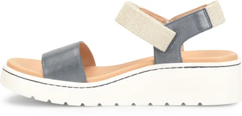 Born Women's Kyla Strapback Sandal - Navy (Denim)