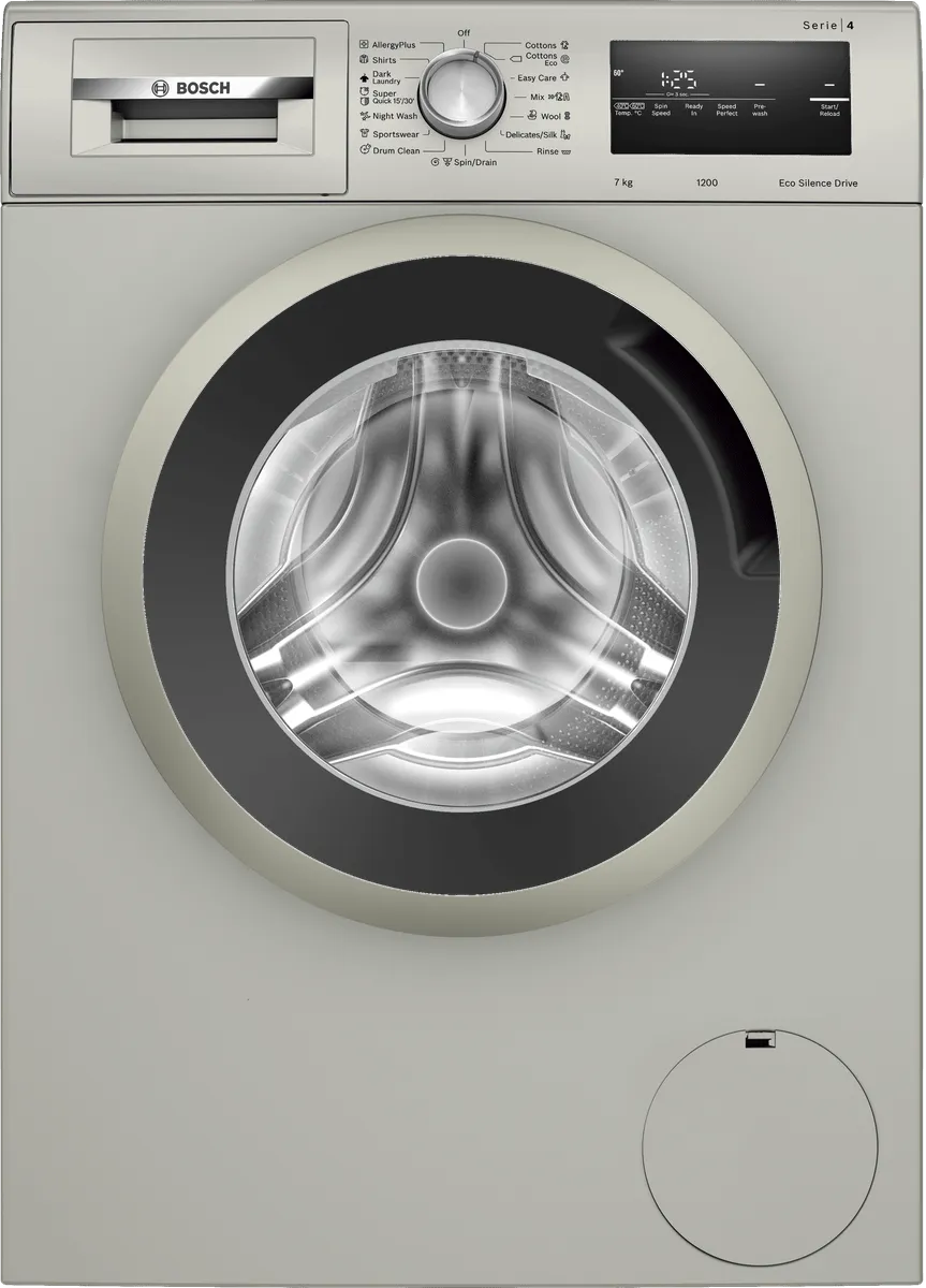 Bosch 7kg Silver Inox Front loader Washing Machine WAN24166ZA