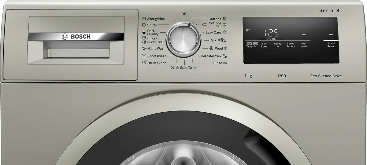 Bosch 7kg Silver Inox Front loader Washing Machine WAN24166ZA