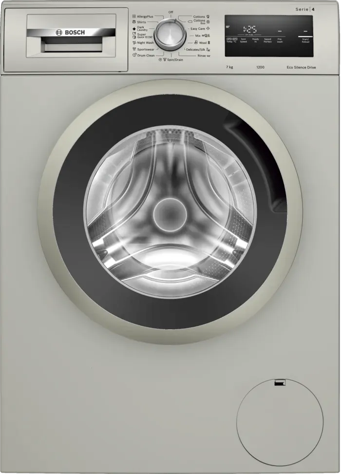 Bosch 7kg Silver Inox Front loader Washing Machine WAN24166ZA