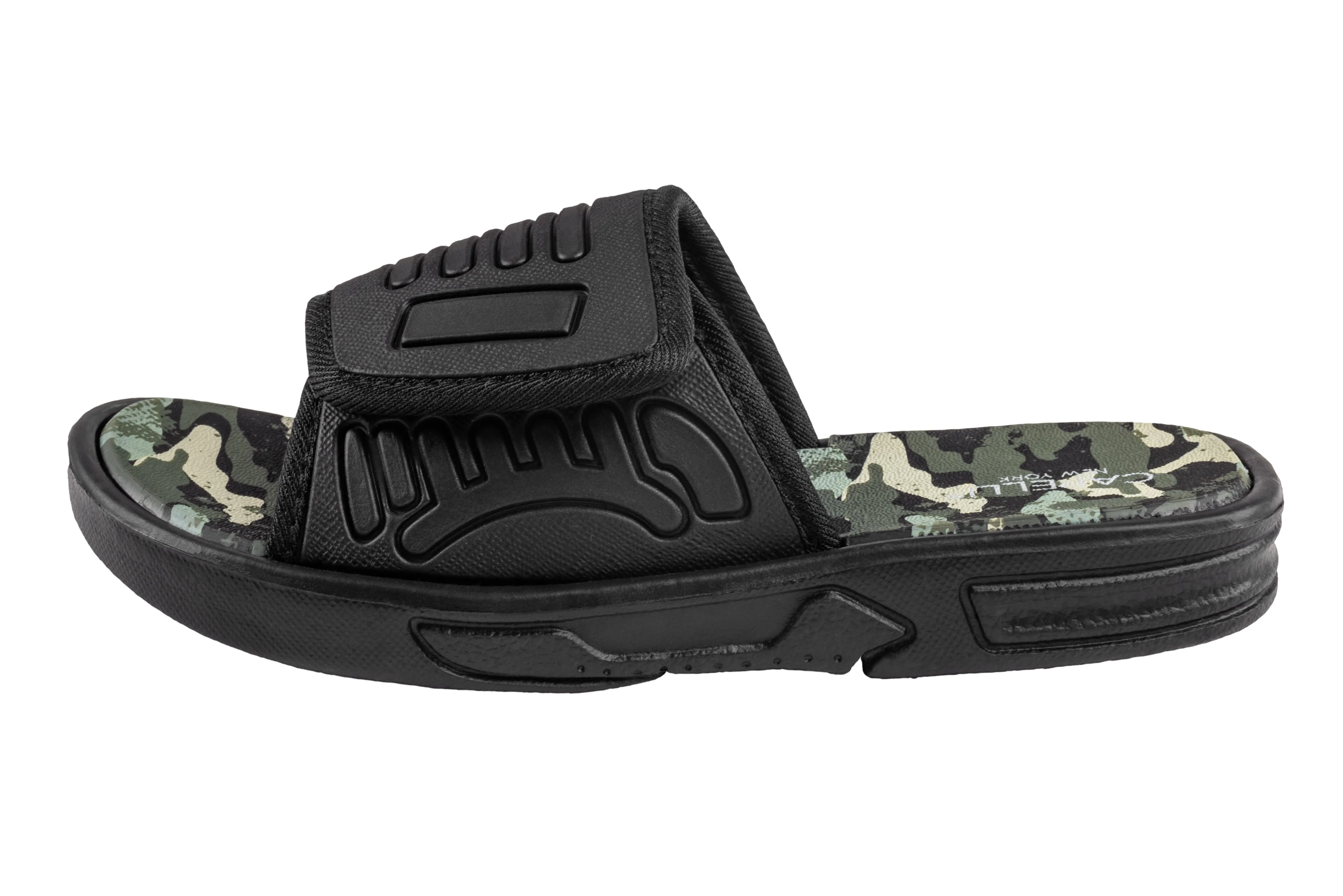 Boys Embossed EVA Camo Printed Slides