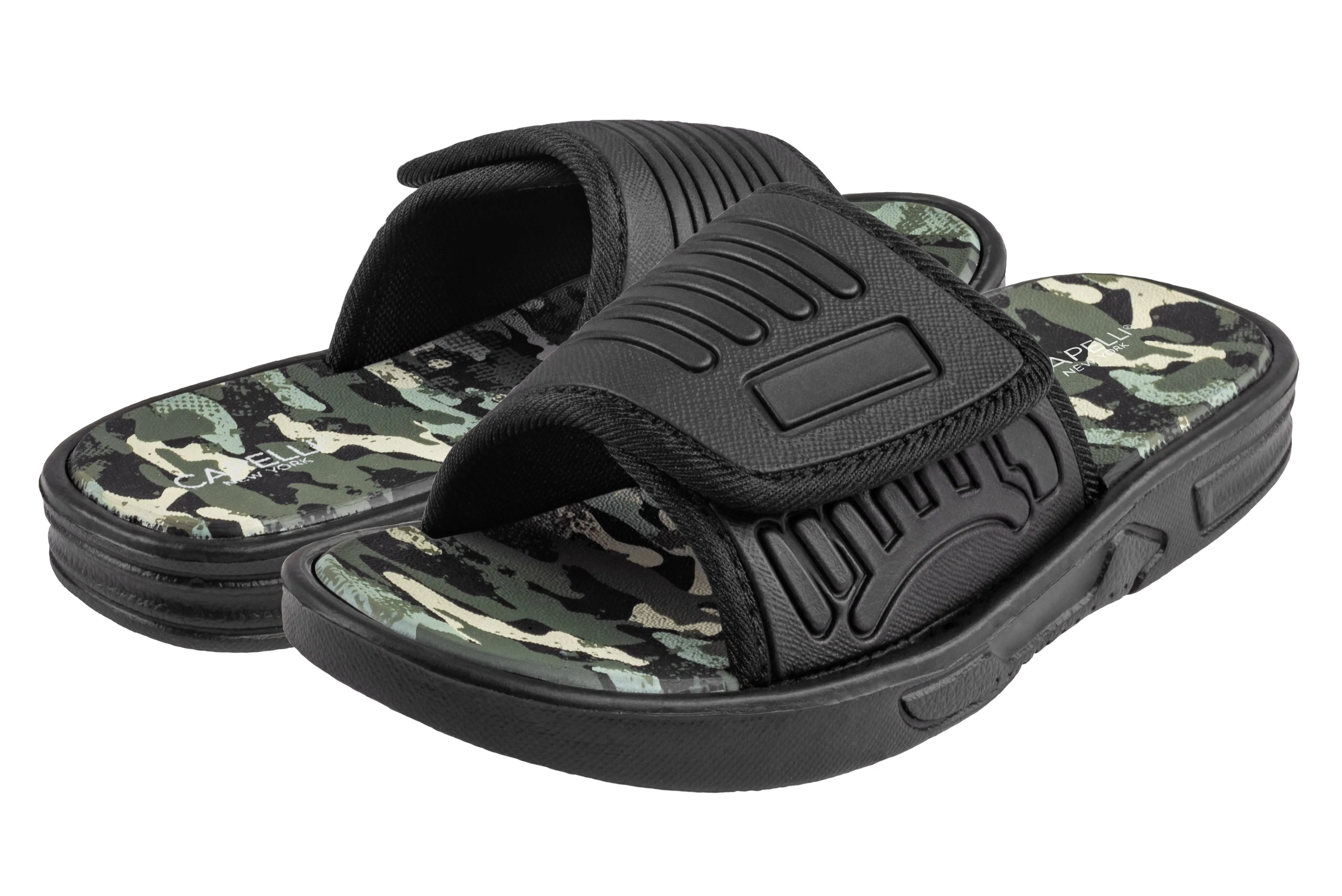Boys Embossed EVA Camo Printed Slides