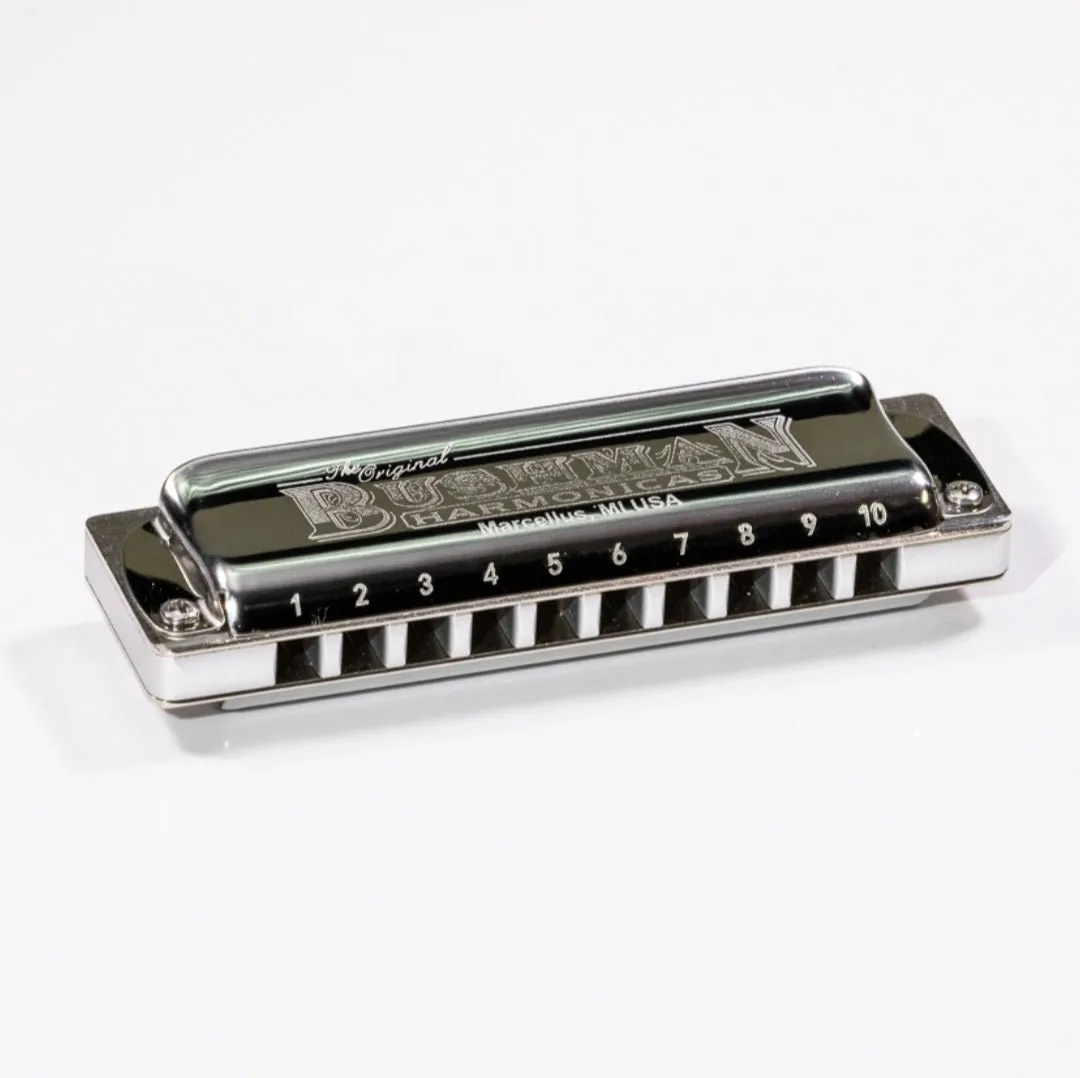 Bushman 'Delta Frost Steelie' Diatonic Harmonica