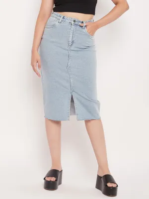 Camla Barcelona Blue Skirt For Women