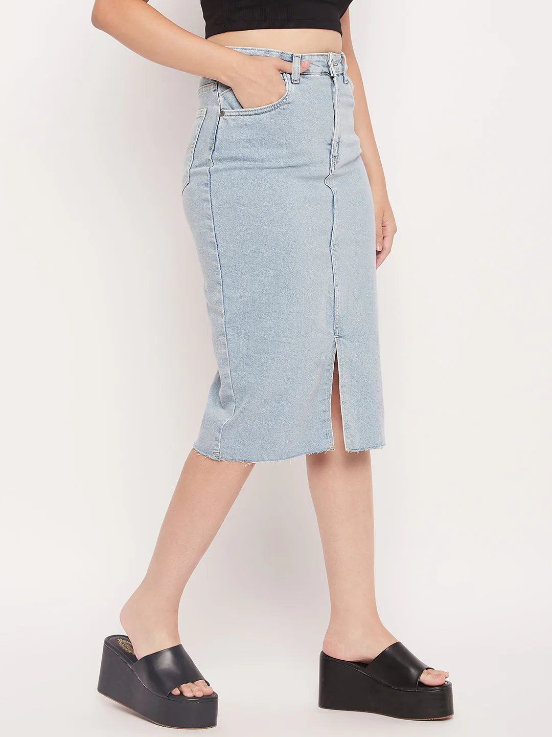 Camla Barcelona Blue Skirt For Women