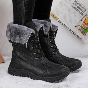 Children's Waterproof And Non-slip Fur Snow Boots