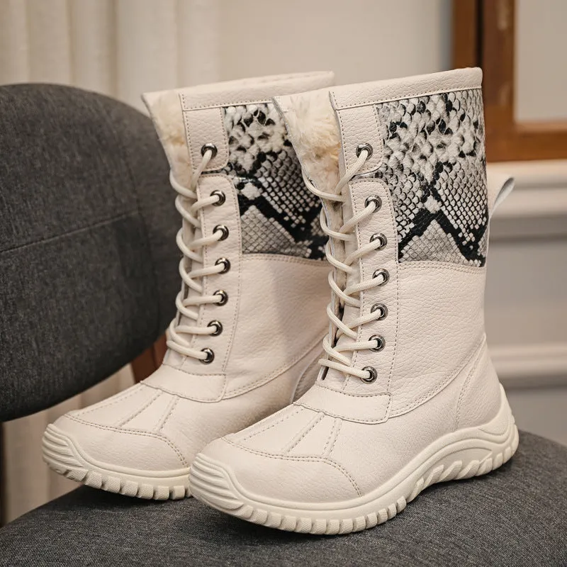 Children's Waterproof And Non-slip Fur Snow Boots