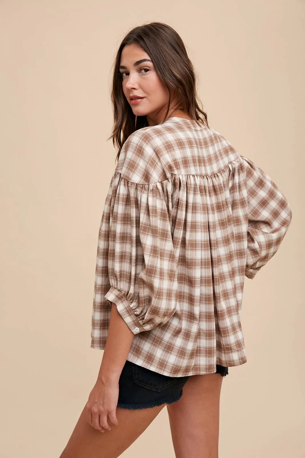 Chloe Check Blouse