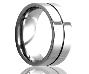Cobalt Grooved Ring