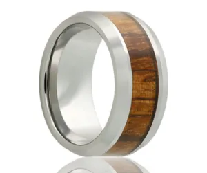 Cobalt Zebra Wood Ring
