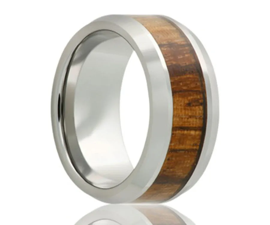 Cobalt Zebra Wood Ring
