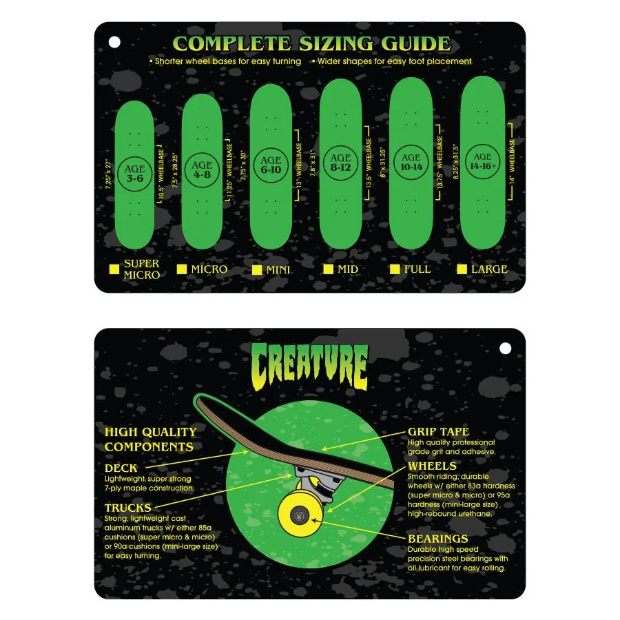 Creature Galaxy Logo Mid Sk8 7.8" Complete Skateboard
