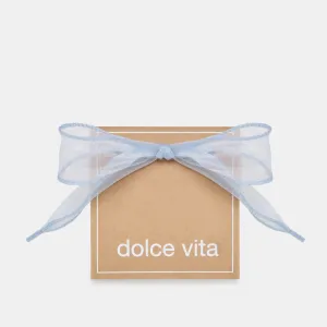 CURLY ORGANZA LACE LIGHT BLUE