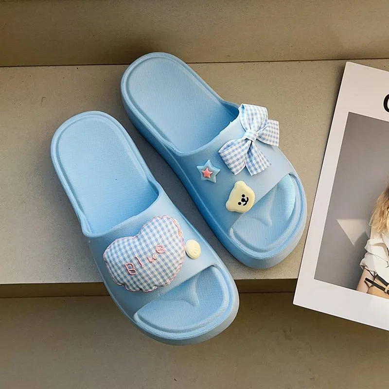 Cute Pastel Platform Slides