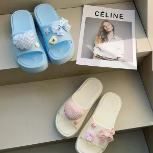 Cute Pastel Platform Slides
