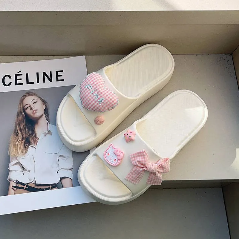Cute Pastel Platform Slides
