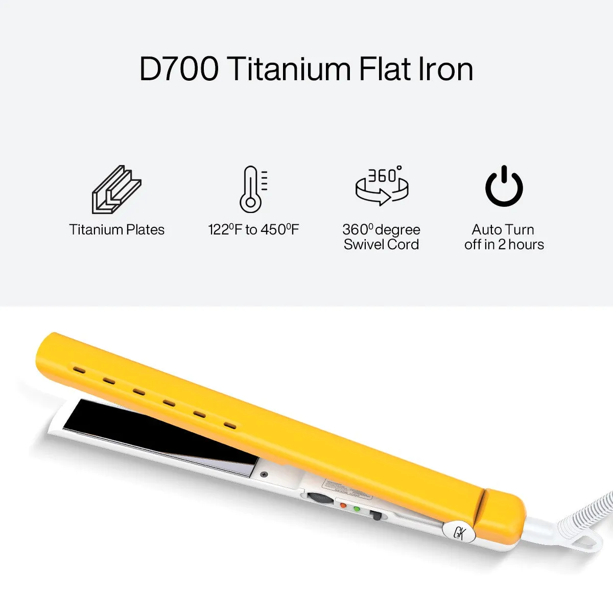 D700 Titanium Flat Iron DTS