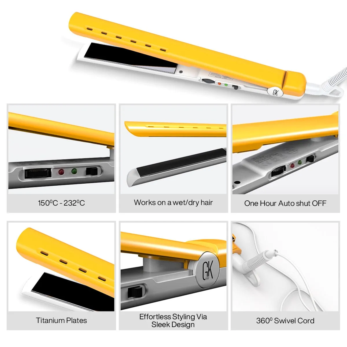 D700 Titanium Flat Iron DTS