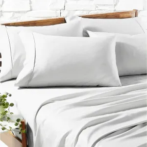 Ddecor Home 1200 TC Premium Cotton Blend Sheet Sets - White