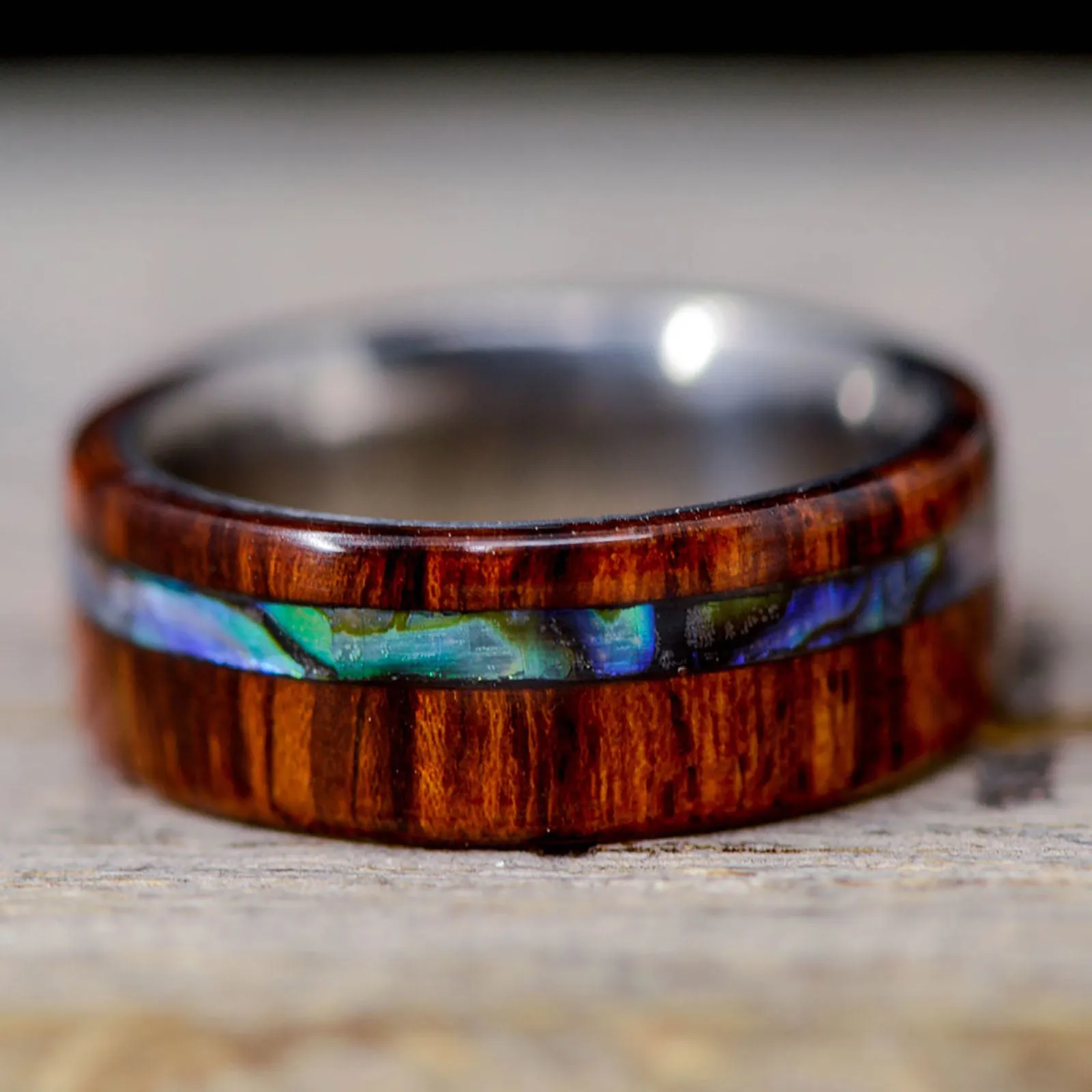 Desert Ironwood, Abalone Shell