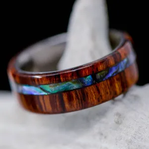 Desert Ironwood, Abalone Shell