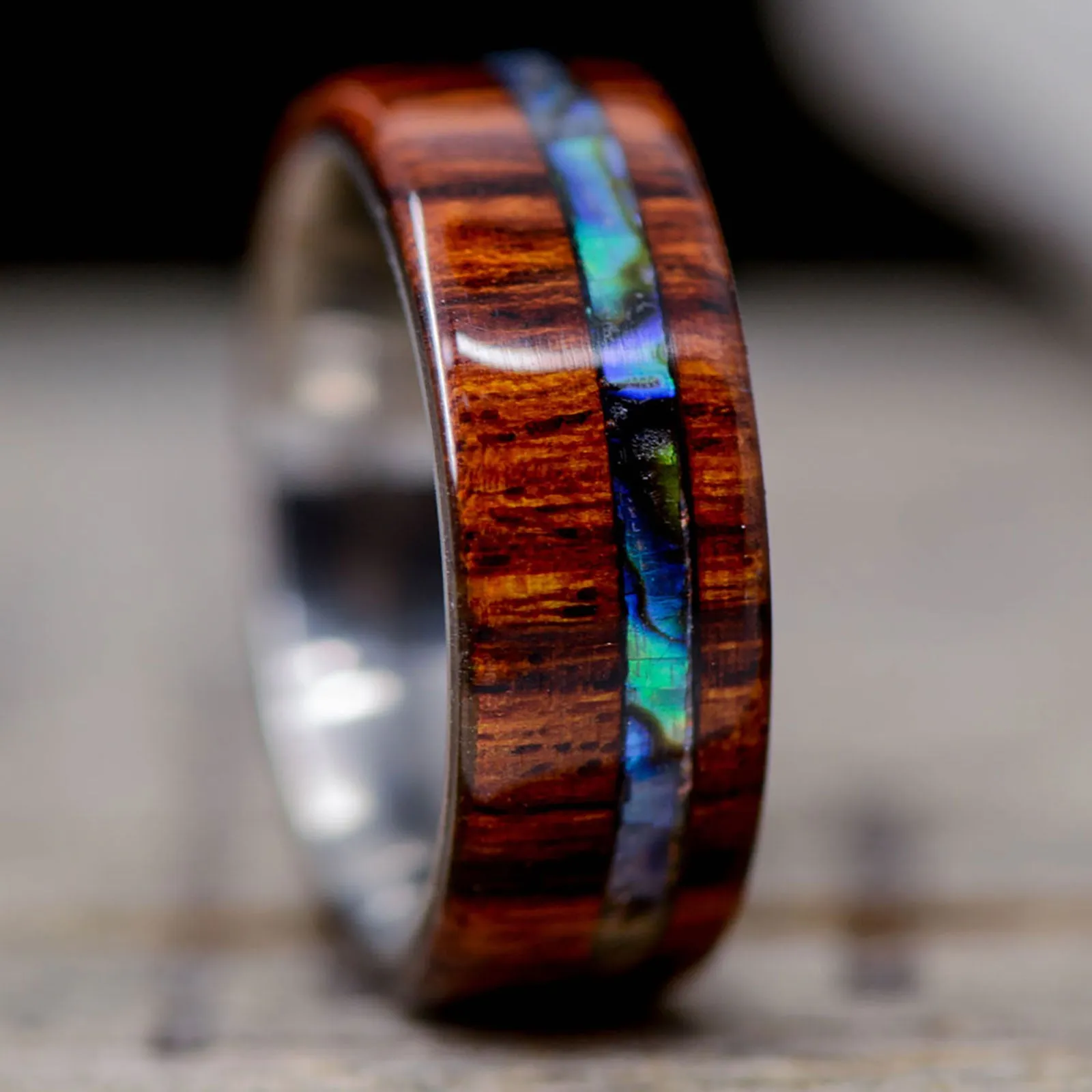 Desert Ironwood, Abalone Shell