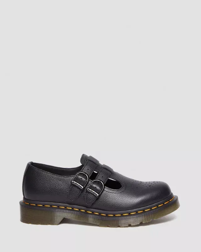 Dr Martens 8065 Soft Virginia Leather Mary Jane Shoes Black
