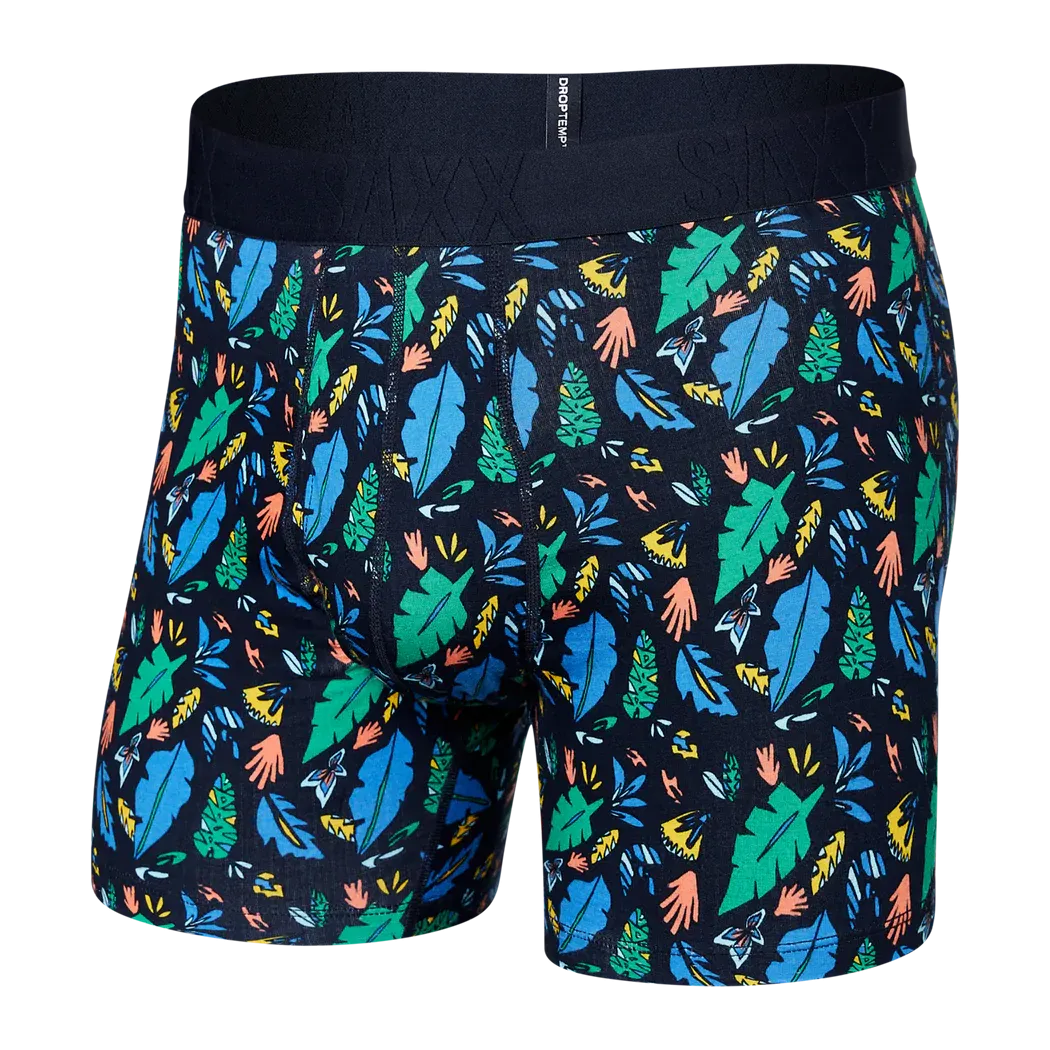 Droptemp™ Cooling Boxer Brief -  Pop Flora Blue