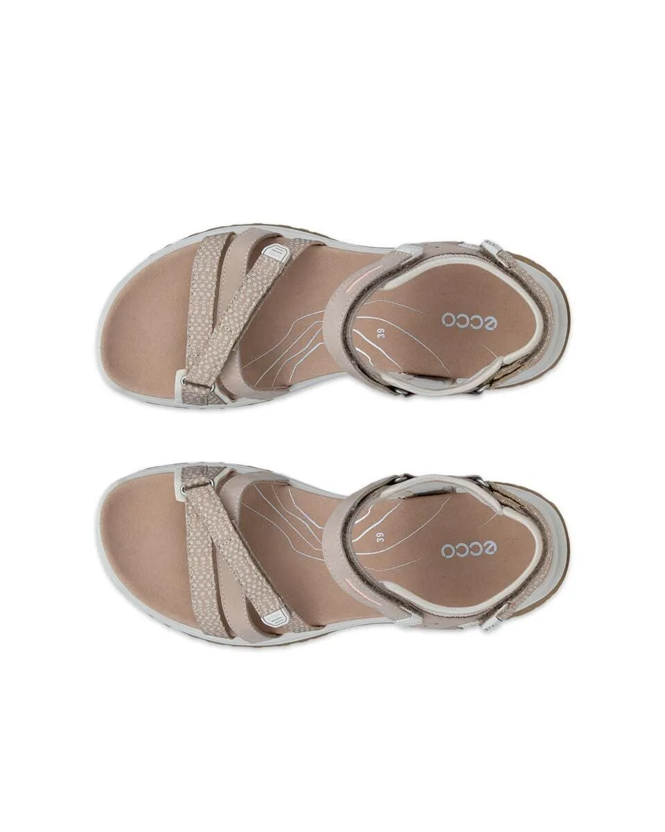 Ecco Women's Yucatan Offroad Roam Lea Tex Sandal - Nude/Limestone
