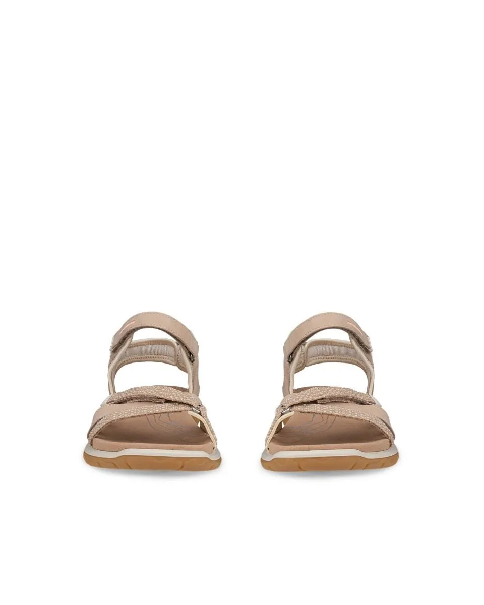 Ecco Women's Yucatan Offroad Roam Lea Tex Sandal - Nude/Limestone